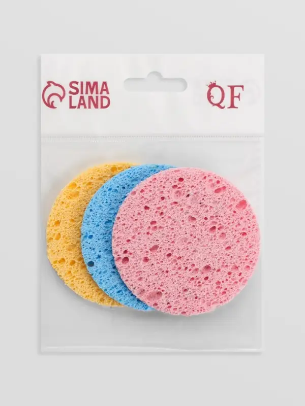 Спонж для умывания &laquo;Мягкость&raquo;, d=7.5 см, МИКС