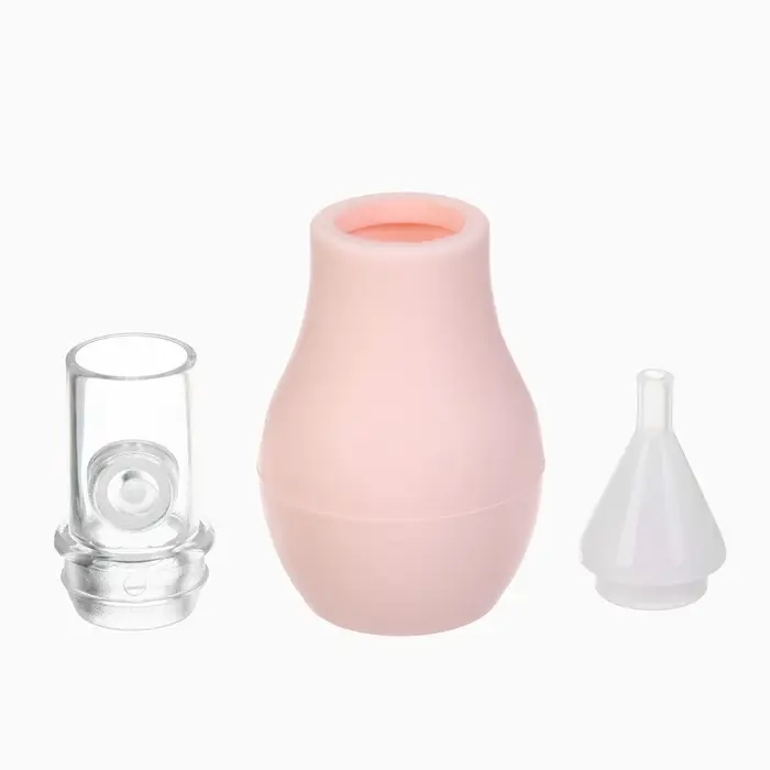 Аспиратор назальный Basic M&B, с колпачком, розовый