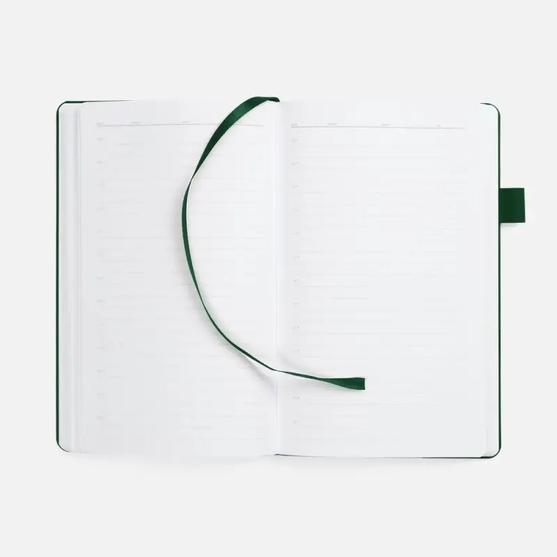 Ежедневник White Shall, недатированный, бело-зеленый Ежедневник White Shall, недатированный, бело-зеленый