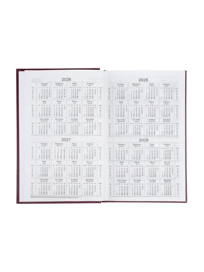 Ежедневник датир 2026г А5 168л, б/вин, коричневый Ежедневник датир 2026г А5 168л, б/вин, коричневый