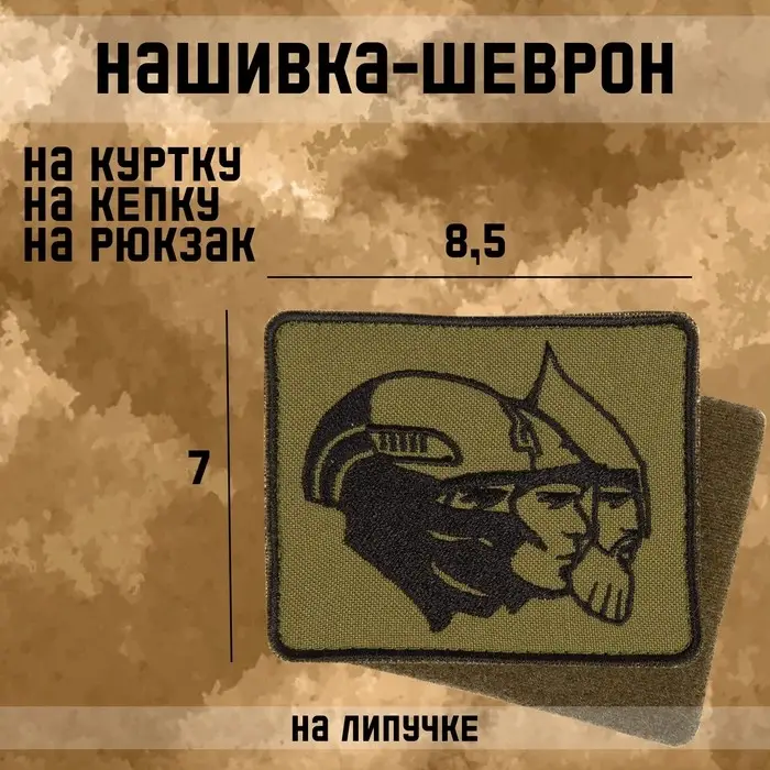 Шеврон на одежду &laquo;Защитники&raquo;, на липучке, 8.5&times;7 см