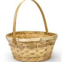 Корзина плетеная 26 х 12 х _ см, ручка складная h=21 см натуральный (к9352418)