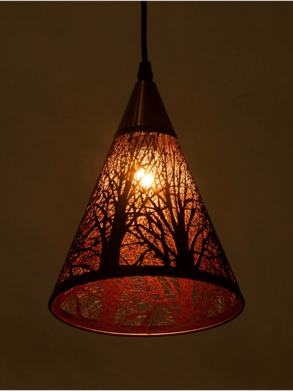 Светильник "Рэдклифф" (Деревья) 1х40Вт Е27 черный 18х18х26+100см