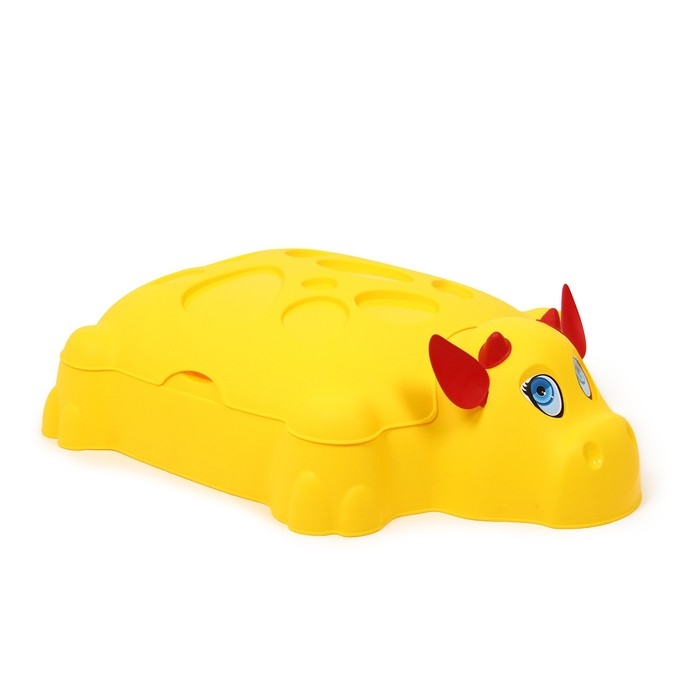 Песочница детская пластиковая, с крышкой, 116 × 83 × 30 см, «Коровка» Песочница детская пластиковая, с крышкой, 116 × 83 × 30 см, «Коровка»