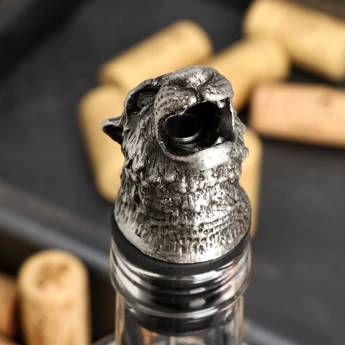 Гейзер для вина Magistro «Тигр», 9 см, цвет серебряный