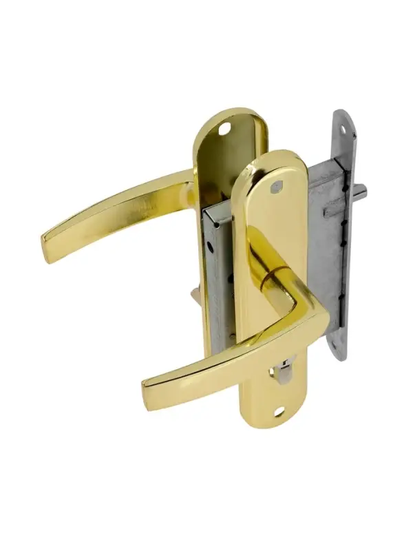 Замок врезной LOCKLAND RD005, с ручкой, B/S 55 мм, 4 ключа, цвет золото Замок врезной LOCKLAND RD005, с ручкой, B/S 55 мм, 4 ключа, цвет золото