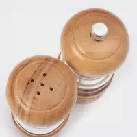 Набор мельниц для соли и перца Доляна, 2 предмета: 10.5&times;5 см, 11.5&times;5 см, прозрачный