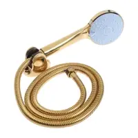 Смеситель для ванны ZEIN Z3891, однорычажный, шланг, держатель, белый/gold=