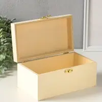 Шкатулка дерево под роспись &laquo;Прямоугольная&raquo;, замок крючок, 20.5&times;11.5&times;10 см