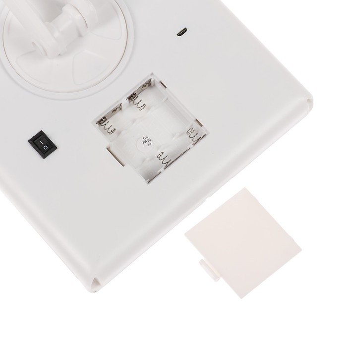 Зеркало Luazon KZ-07, подсветка, 30×18×7 см, 22 диода, 4хААА, (не в комплекте), белое