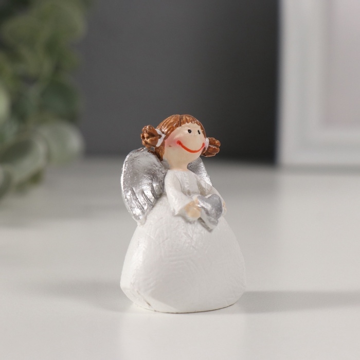 Сувенир полистоун Сувенир полистоун "Девочка ангел с двуми хвостиками" МИКС 2,6х4х5,5 см