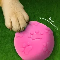 Игрушка для собак &laquo;Мяч-лапка&raquo;, 6 см, TPR, розовая