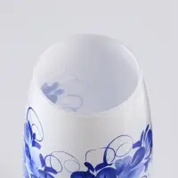 Ваза &laquo;Гжель на белом&raquo;, h=26 см, стекло