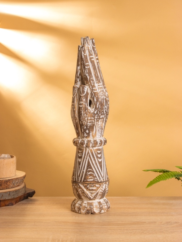 Сувенир «Рука», 12×12×49 +/-1 см, дерево, бежевый Сувенир «Рука», 12×12×49 +/-1 см, дерево, бежевый