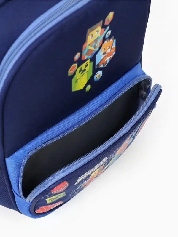 Рюкзак школьный, с эргономичной спинкой &laquo;Пиксели&raquo;