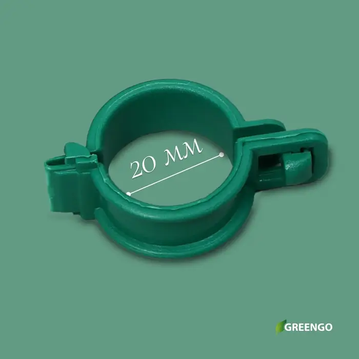 Клипса садовая, d=20 мм, набор 20 шт., зелёный, Greengo Клипса садовая, d=20 мм, набор 20 шт., зелёный, Greengo