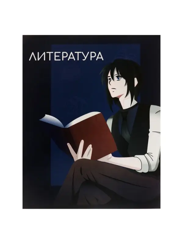 Предметная тетрадь по литературе Calligrata TOP &laquo;Аниме&raquo;, 48 листов, в линейку, со справочным материалом, обложка из мелованного картона