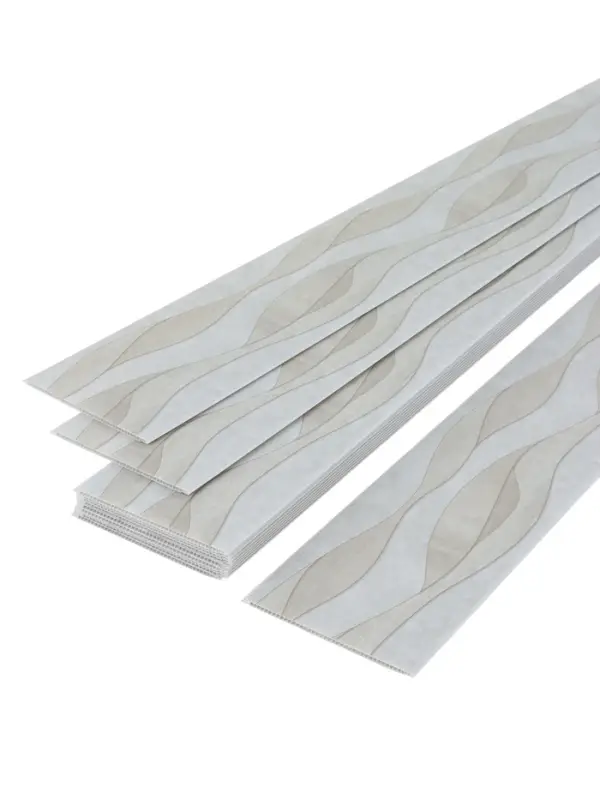 Панель ПВХ,Волна бежевая 22T009-2 2,6х0,25 м