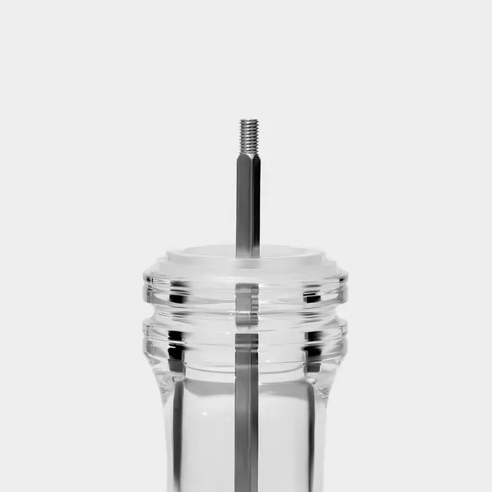Мельница для специй Magistro Glace, 18.5 см, 75 мл, керамический механизм, акрил, прозрачная