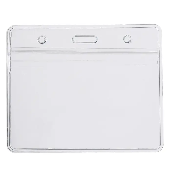 Бейдж горизонтальный 95×58 мм, ErichKrause, без держателя, прозрачный Бейдж горизонтальный 95×58 мм, ErichKrause, без держателя, прозрачный