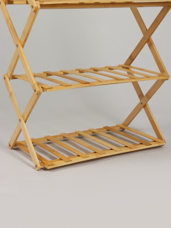 Подставка для цветов Greengo, 4 полки, 50 × 25 × 68 см, напольная, бамбук Подставка для цветов Greengo, 4 полки, 50 × 25 × 68 см, напольная, бамбук