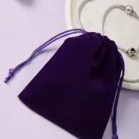 Мешочек бархатный, 10×12 см, фиолетовый