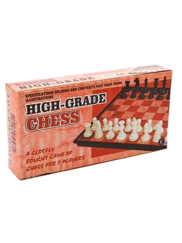 Шахматы 19 х 19 см, король h-3.3 см, d-1.5 см, доска и фигуры пластик Шахматы 19 х 19 см, король h-3.3 см, d-1.5 см, доска и фигуры пластик