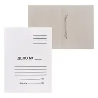 Скоросшиватель Calligrata &laquo;Дело&raquo;, 370 г/м&sup2;, белый, немелованный, пробитый, до 200 л
