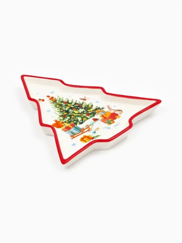 Блюдо екрамическое «Уютной зимы», 23×22×2 см, ручная работа Блюдо екрамическое «Уютной зимы», 23×22×2 см, ручная работа