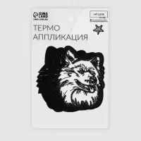Термоаппликация «Волк», 7×6 см, разноцветная