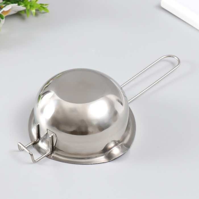 Набор для плавки свечей 480 мл нержавеющая сталь 2 предмета Набор для плавки свечей 480 мл нержавеющая сталь 2 предмета