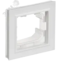 BRITE Рамка 1-местная IP44 РУ-1-БрАБ-44 арктический белый IEK