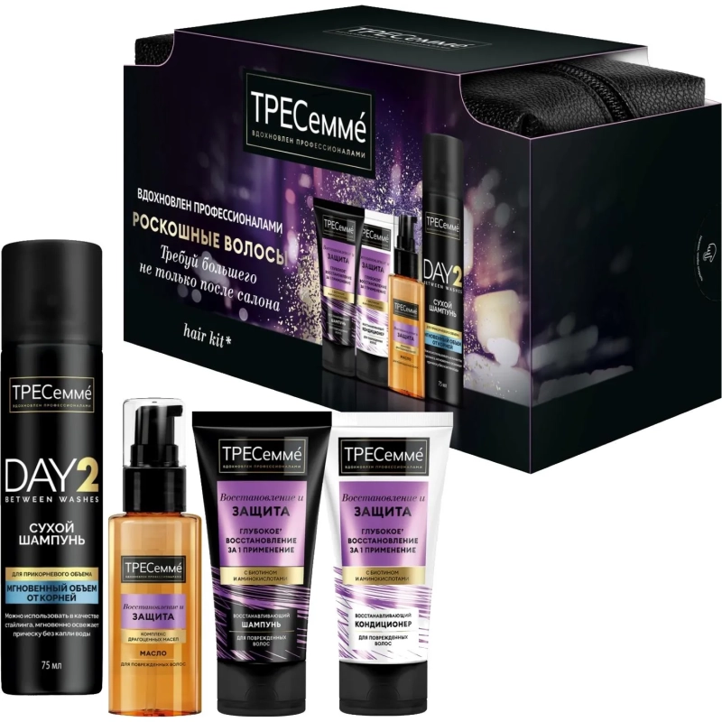 Подарочный набор Тресеммe женский для волос в косметичке