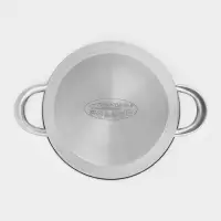 Кастрюля Катунь &laquo;Диана&raquo;, 3.5 л, d=20 см, со стеклянной крышкой, капсульное дно, индукция, нержавеющая сталь, AISI - 201, хромированная