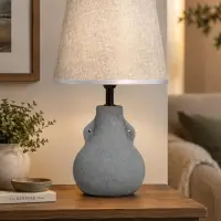 Лампа настольная RISALUX &laquo;Каламбур&raquo;, Е14, 40 Вт, тёмно-серая, 20&times;20&times;32 см