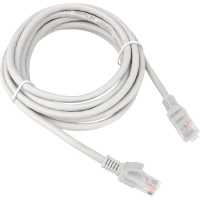 Патч-корд LSZH UTP Cablexpert кат.5e, 3м, литой, многожильный (серый)