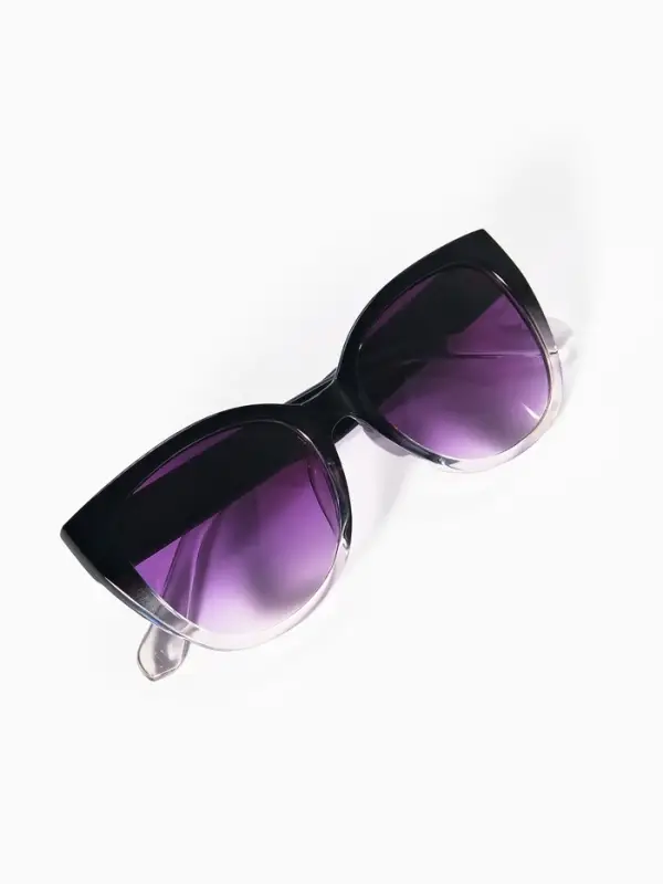 Очки солнцезащитные женские &laquo;OneSun. Кошачий глаз&raquo;, uv 400, чёрный, фиолетовый