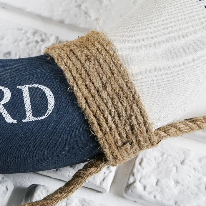 Декор настенный, панно спасательный круг с бечевкой Welcome on board, якоря, 7&times;50&times;50 см