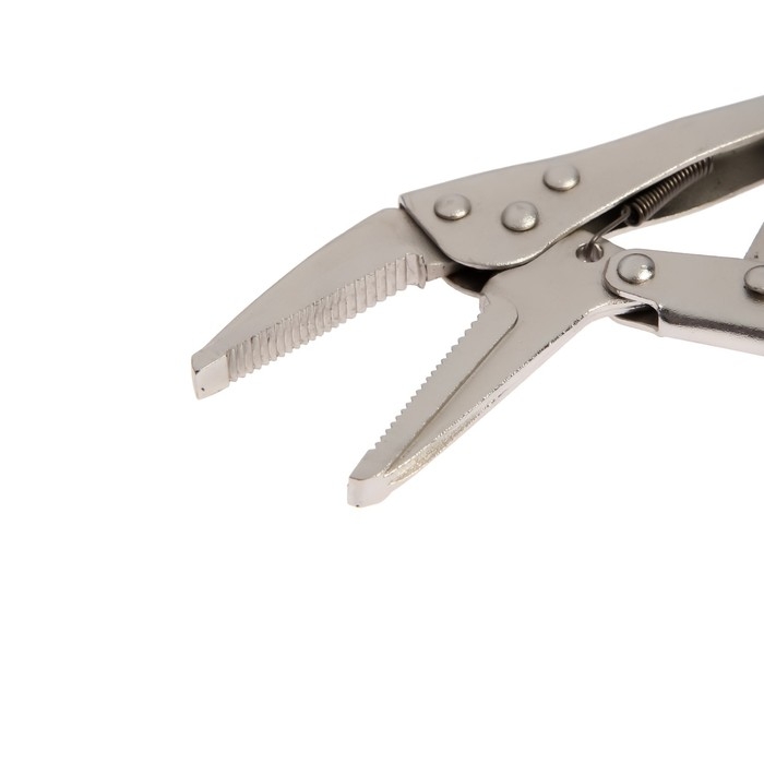 Зажим ручной ТУНДРА, удлиненный плоский захват, с фиксатором, 160 мм Зажим ручной ТУНДРА, удлиненный плоский захват, с фиксатором, 160 мм