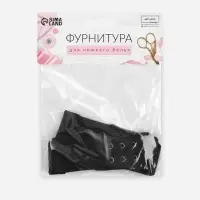 Застёжка для бюстгальтера, удлинитель, 3 ряда 2 крючка, 3.2&times;10.5 см, 5 шт., чёрная