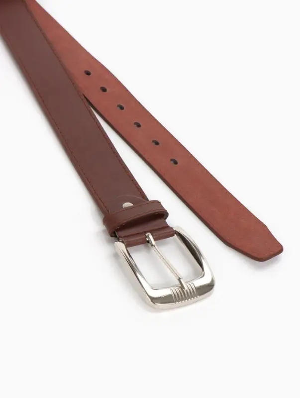 Ремень мужской, 120&times;3.6 см, гладкий, винт, пряжка металл, коричневый
