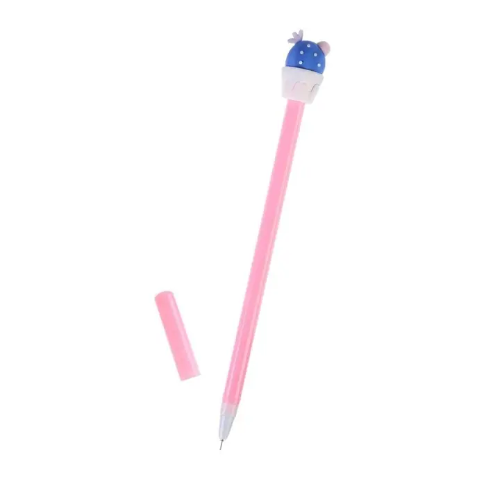 Ручка-прикол Calligrata "Кактус", гелевая, МИКС