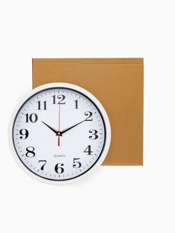 Часы настенные интерьерные &laquo;Время&raquo;, плавный ход, d=28 см, белые