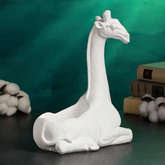 Подставка для мелочей &laquo;Жираф&raquo;, 13&times;11&times;29 см, белый