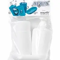 Набор для ванной комнаты Aqua, 4 предмета, пластик, белый
