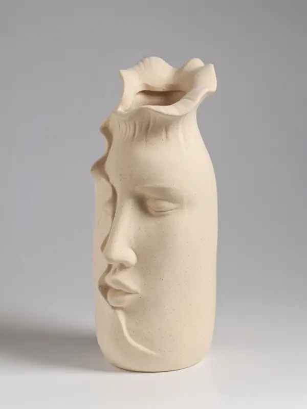 Ваза настольная керамика Ваза настольная керамика "Терсеро" 23,5х10 см, бежевый