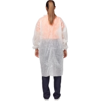 Халат на кнопках (30 гр) XL белый (10 шт/упак)