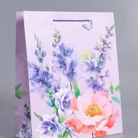 Пакет подарочный ламинированный "Самой лучшей" 26 х 12 х 32 см