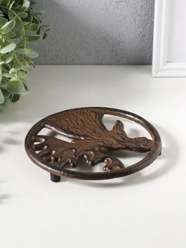 Сувенир чугун подставка "Лось" 16,5х16,5х1,5 см