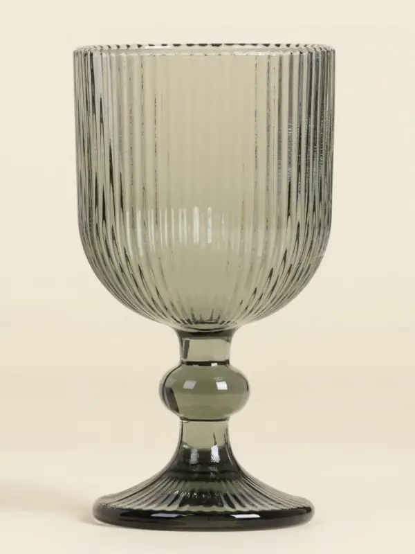 Бокалы для вина SL Home &laquo;Модерн&raquo;, 250 мл, 8&times;14.5 см, набор 2 шт., стекло, графитовые